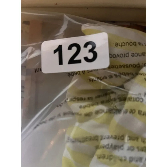 Beach Lunch Lounge Women’s Yellow Striped long sleeve Stretch Waistband Size M - Picture 13 of 13